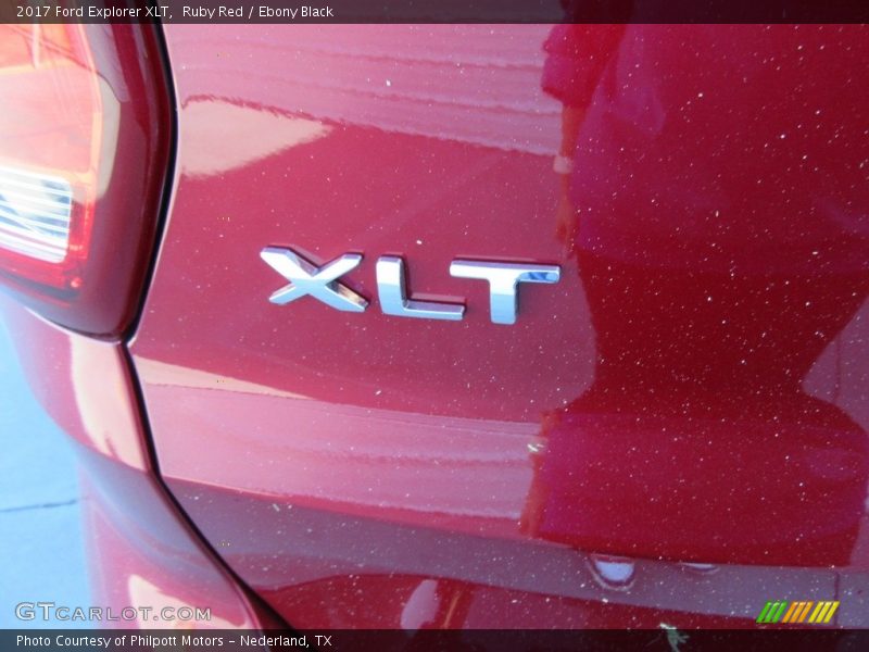 Ruby Red / Ebony Black 2017 Ford Explorer XLT