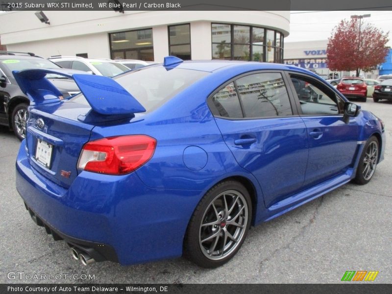 WR Blue Pearl / Carbon Black 2015 Subaru WRX STI Limited