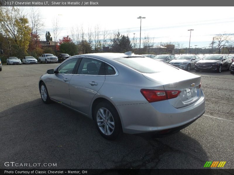 Silver Ice Metallic / Jet Black 2017 Chevrolet Malibu LT