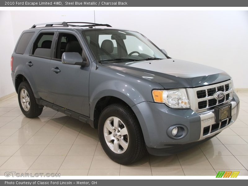 Steel Blue Metallic / Charcoal Black 2010 Ford Escape Limited 4WD