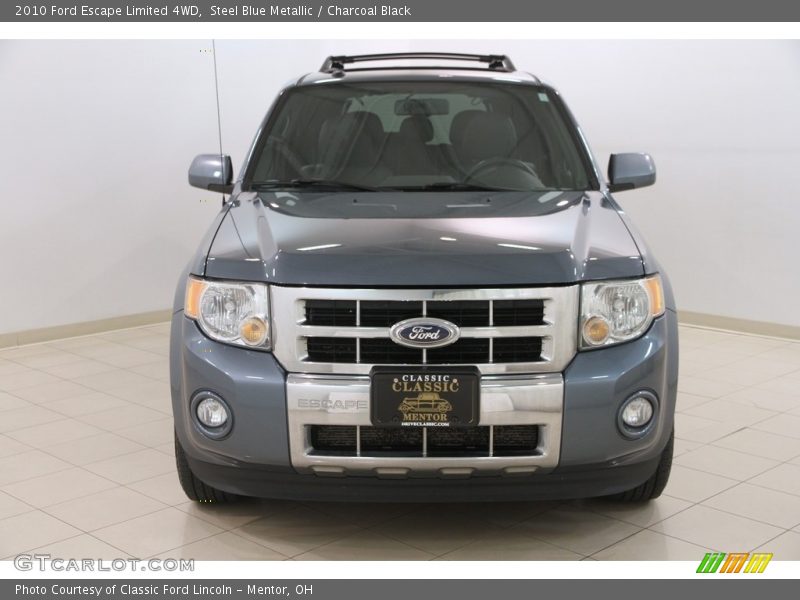Steel Blue Metallic / Charcoal Black 2010 Ford Escape Limited 4WD