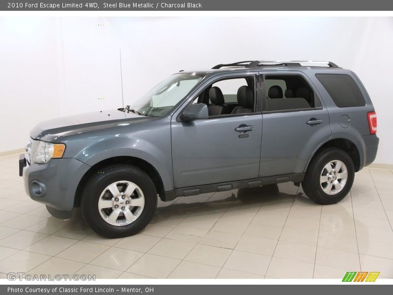 Steel Blue Metallic / Charcoal Black 2010 Ford Escape Limited 4WD