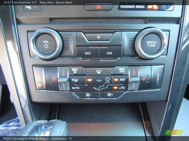 Ruby Red / Ebony Black 2017 Ford Explorer XLT