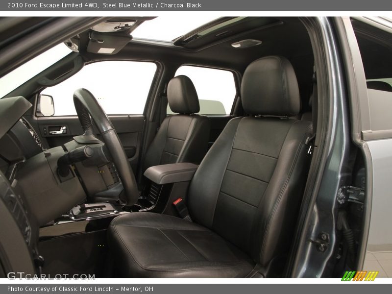 Steel Blue Metallic / Charcoal Black 2010 Ford Escape Limited 4WD