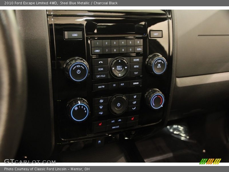 Steel Blue Metallic / Charcoal Black 2010 Ford Escape Limited 4WD