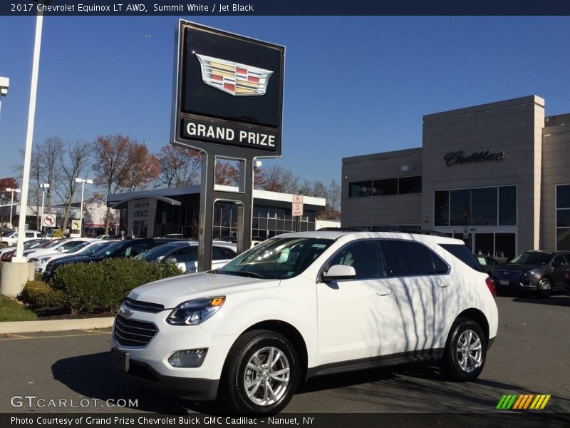 Summit White / Jet Black 2017 Chevrolet Equinox LT AWD