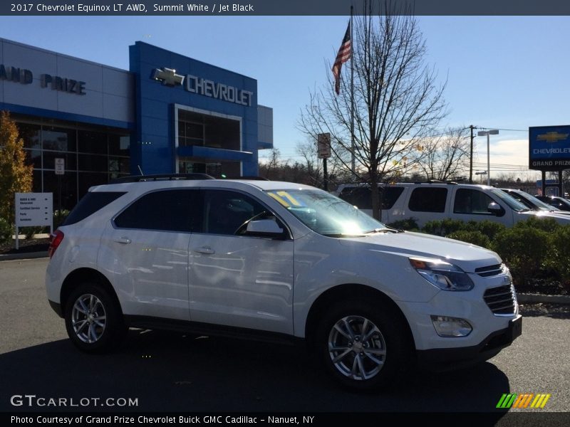 Summit White / Jet Black 2017 Chevrolet Equinox LT AWD