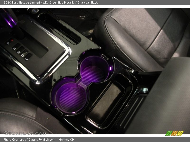 Steel Blue Metallic / Charcoal Black 2010 Ford Escape Limited 4WD