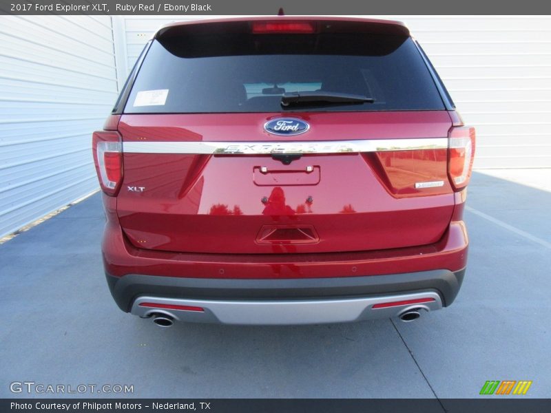 Ruby Red / Ebony Black 2017 Ford Explorer XLT