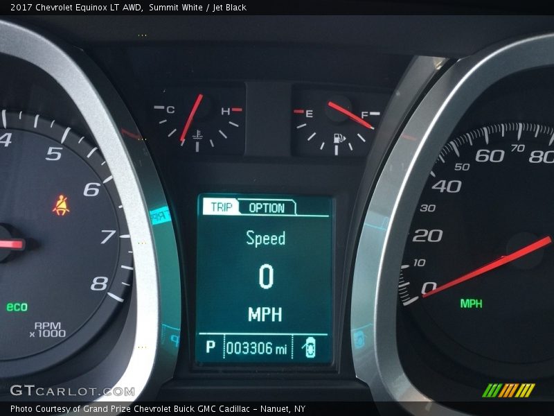 Summit White / Jet Black 2017 Chevrolet Equinox LT AWD