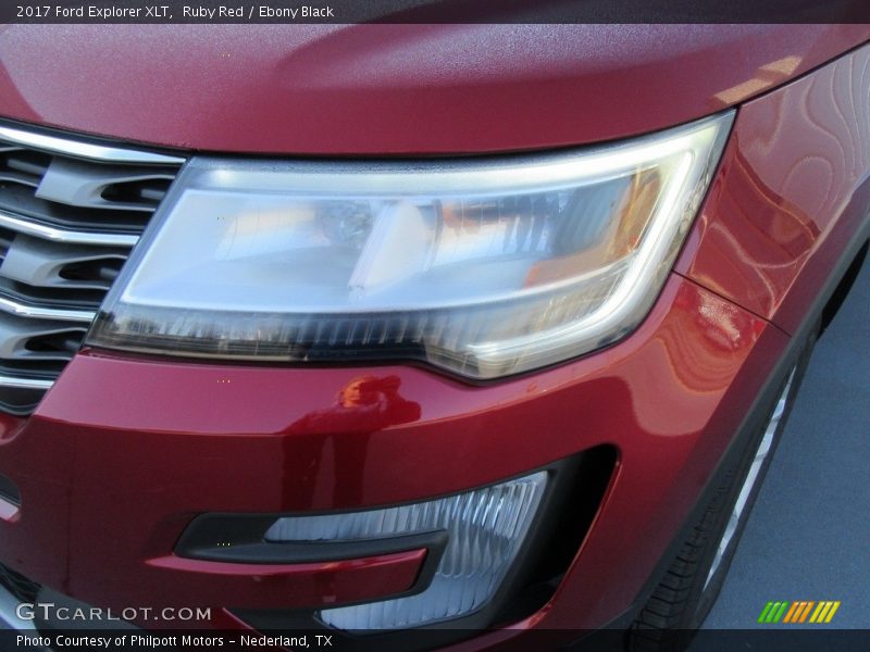 Ruby Red / Ebony Black 2017 Ford Explorer XLT