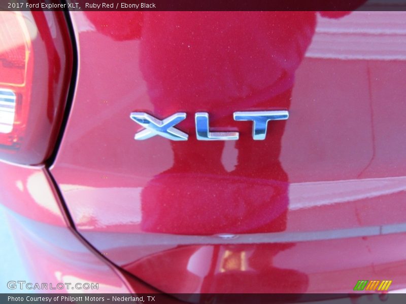 Ruby Red / Ebony Black 2017 Ford Explorer XLT