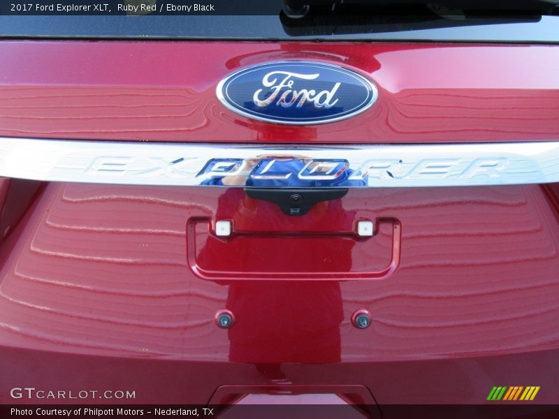 Ruby Red / Ebony Black 2017 Ford Explorer XLT