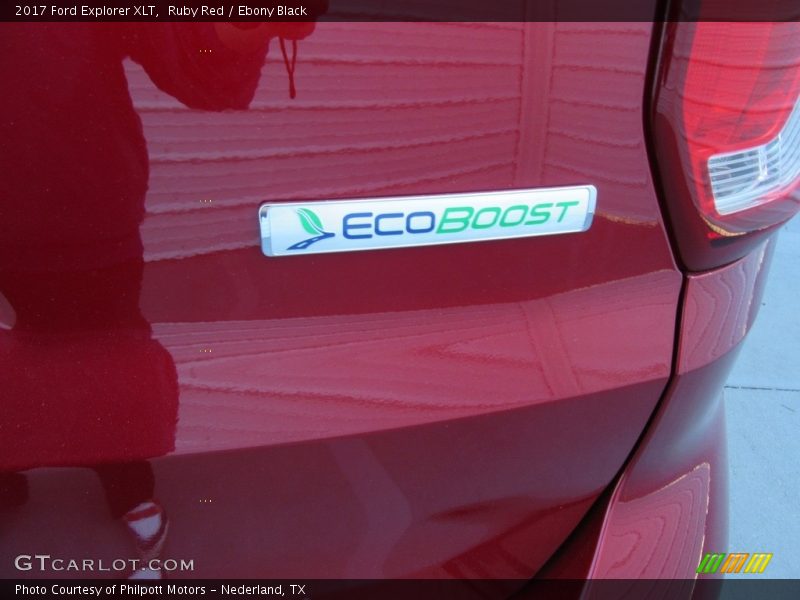 Ruby Red / Ebony Black 2017 Ford Explorer XLT