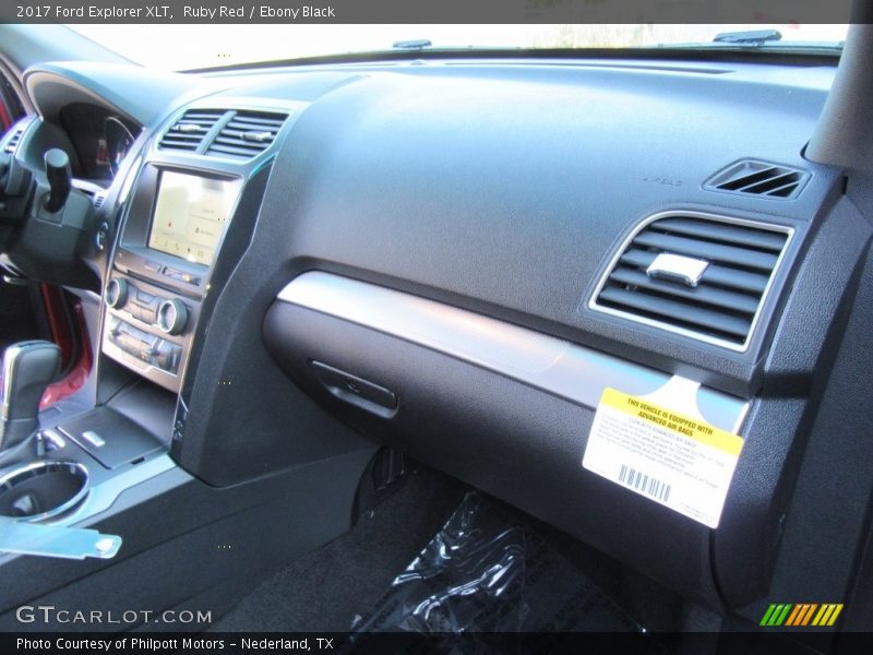 Ruby Red / Ebony Black 2017 Ford Explorer XLT
