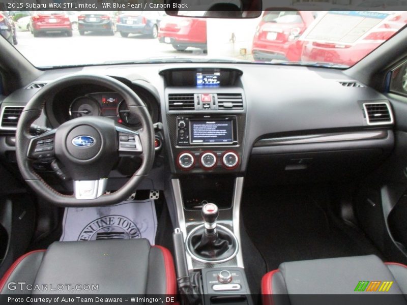 Dashboard of 2015 WRX STI Limited