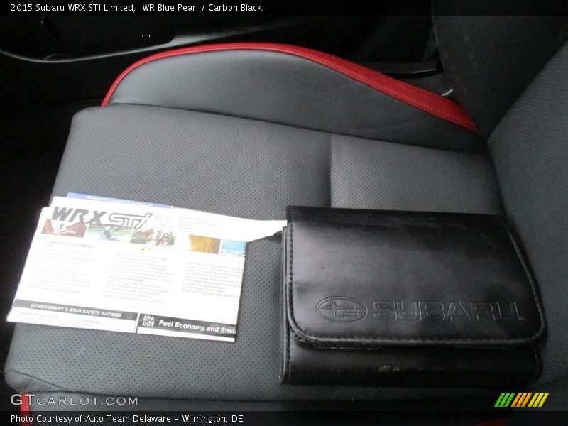 WR Blue Pearl / Carbon Black 2015 Subaru WRX STI Limited