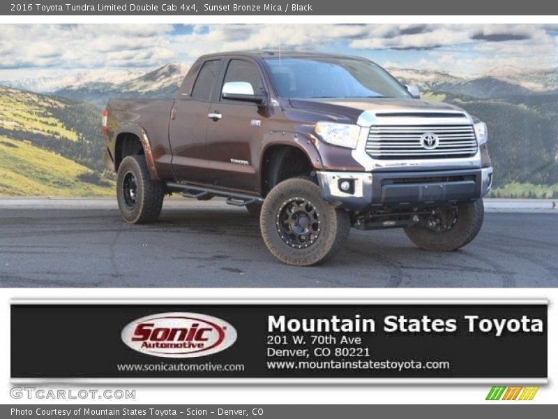 Sunset Bronze Mica / Black 2016 Toyota Tundra Limited Double Cab 4x4