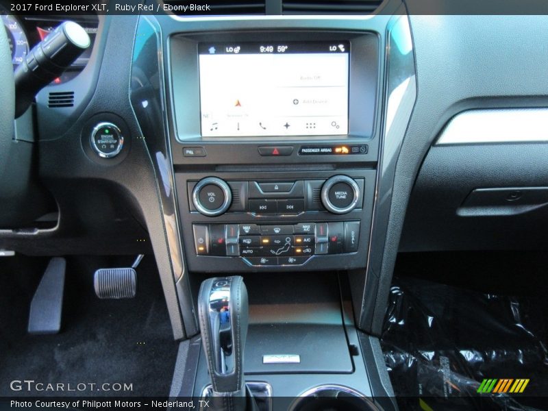 Ruby Red / Ebony Black 2017 Ford Explorer XLT