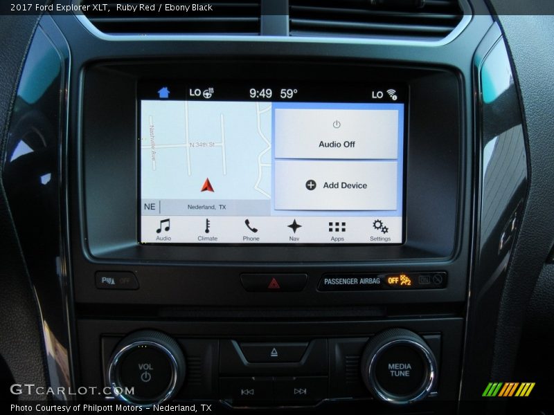 Ruby Red / Ebony Black 2017 Ford Explorer XLT
