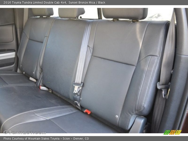 Rear Seat of 2016 Tundra Limited Double Cab 4x4