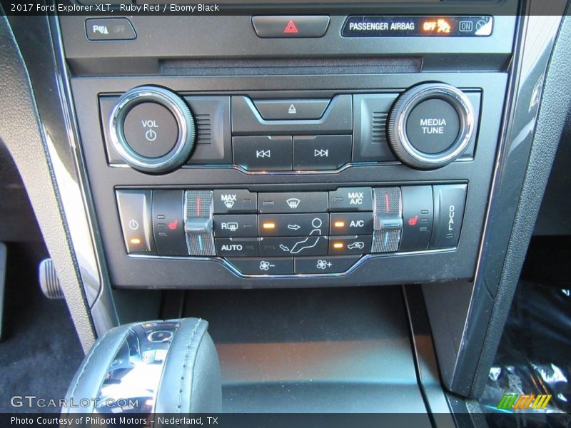 Ruby Red / Ebony Black 2017 Ford Explorer XLT