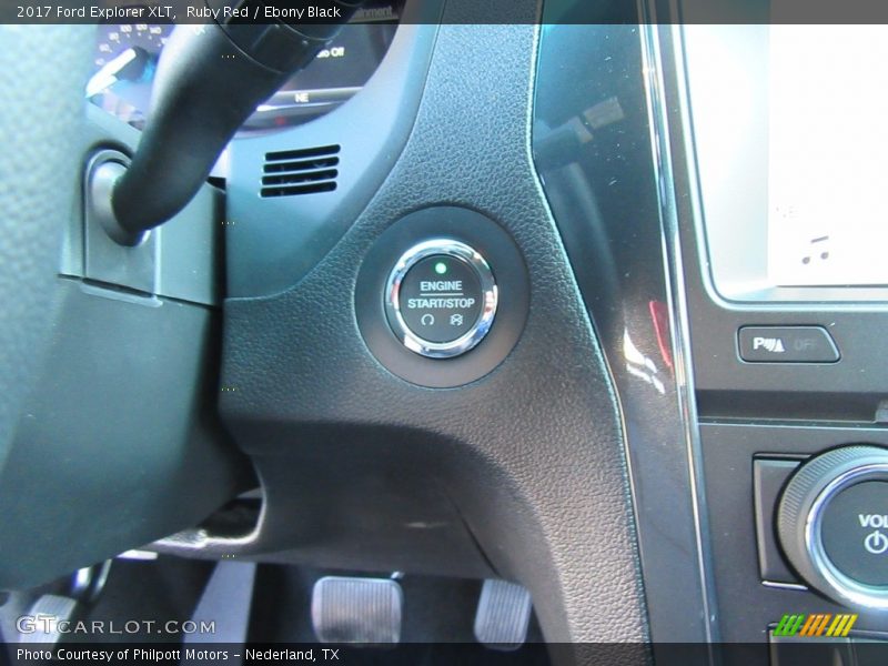 Ruby Red / Ebony Black 2017 Ford Explorer XLT