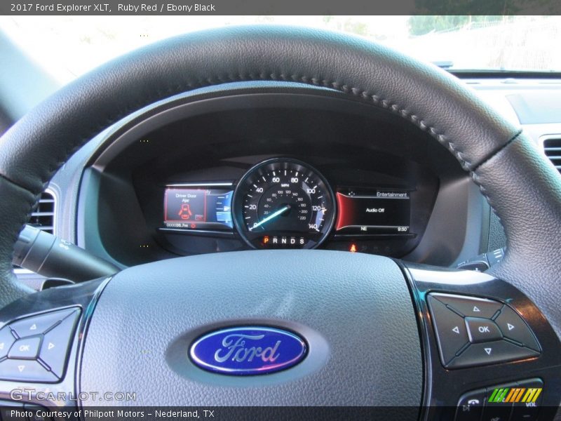 Ruby Red / Ebony Black 2017 Ford Explorer XLT