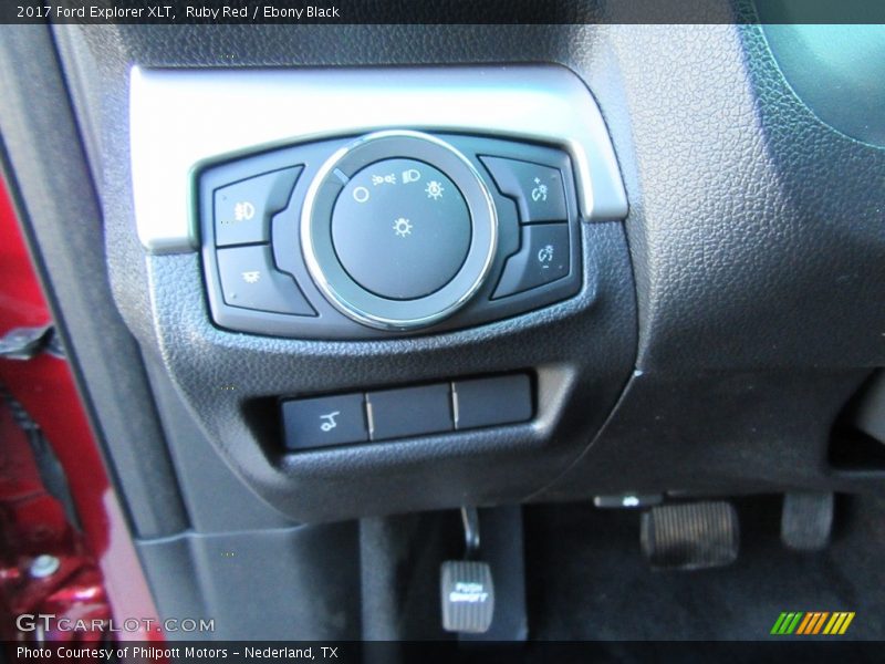Ruby Red / Ebony Black 2017 Ford Explorer XLT
