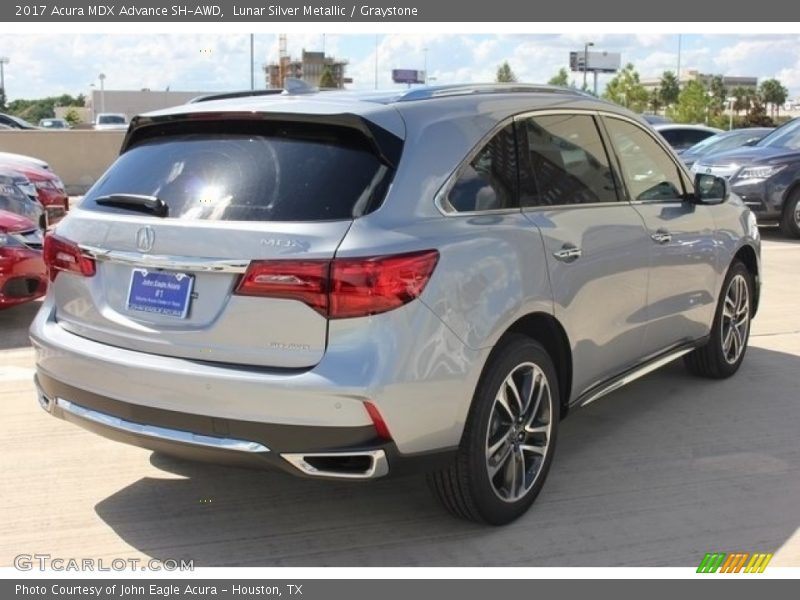 Lunar Silver Metallic / Graystone 2017 Acura MDX Advance SH-AWD