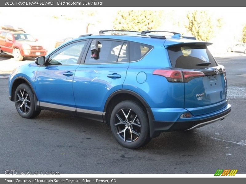 Electric Storm Blue / Black 2016 Toyota RAV4 SE AWD