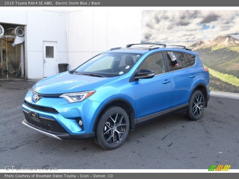 Electric Storm Blue / Black 2016 Toyota RAV4 SE AWD