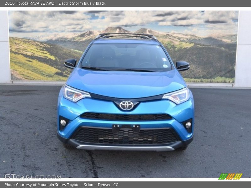 Electric Storm Blue / Black 2016 Toyota RAV4 SE AWD