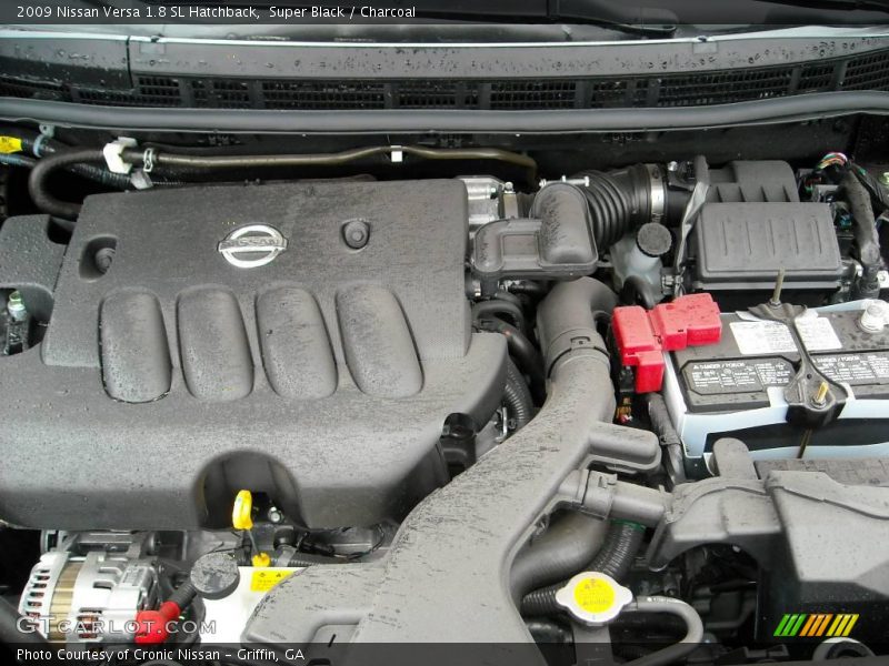 Super Black / Charcoal 2009 Nissan Versa 1.8 SL Hatchback
