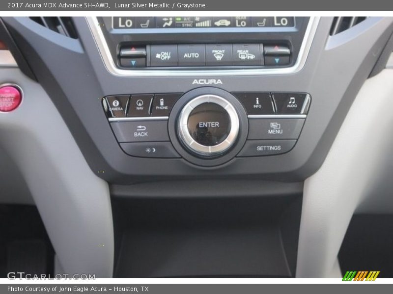 Controls of 2017 MDX Advance SH-AWD