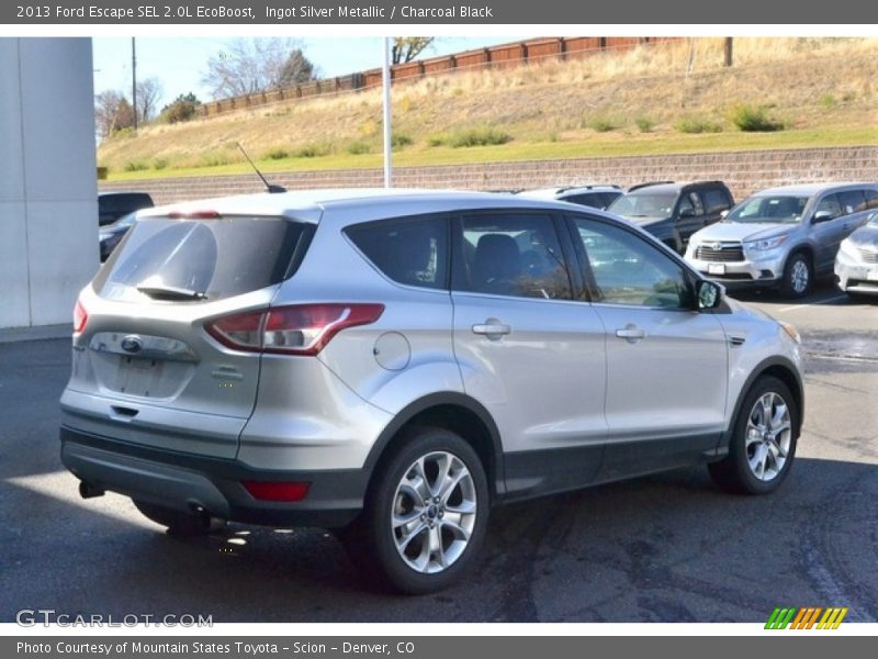 Ingot Silver Metallic / Charcoal Black 2013 Ford Escape SEL 2.0L EcoBoost