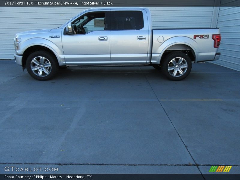 Ingot Silver / Black 2017 Ford F150 Platinum SuperCrew 4x4