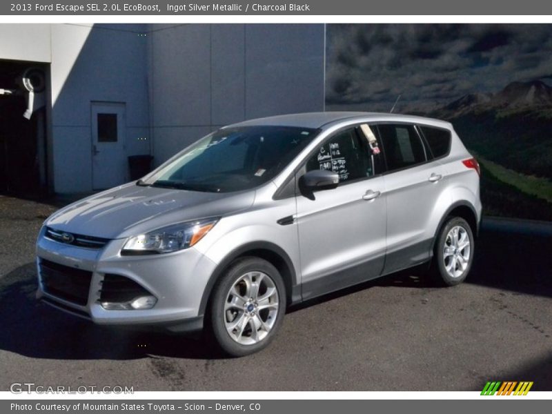 Ingot Silver Metallic / Charcoal Black 2013 Ford Escape SEL 2.0L EcoBoost