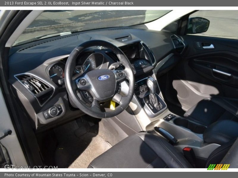 Ingot Silver Metallic / Charcoal Black 2013 Ford Escape SEL 2.0L EcoBoost
