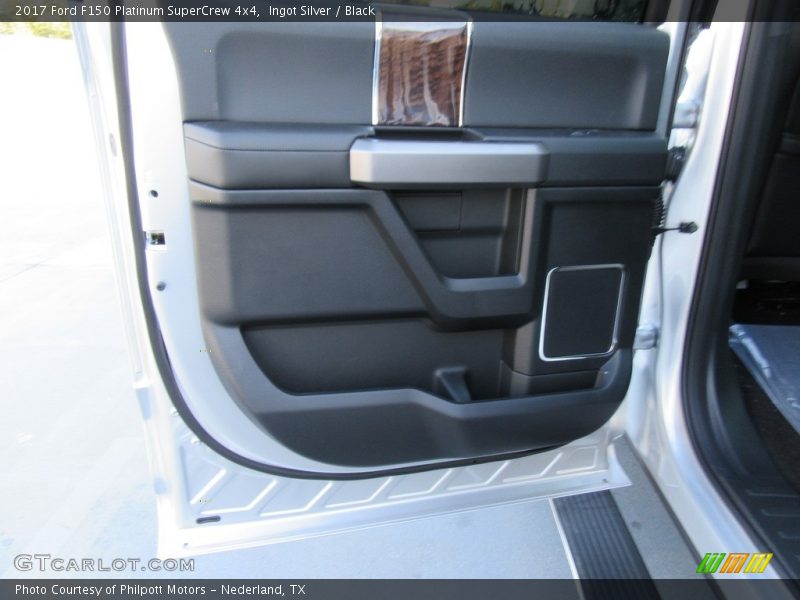 Ingot Silver / Black 2017 Ford F150 Platinum SuperCrew 4x4