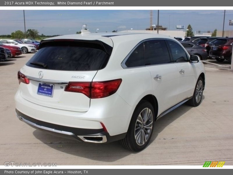 White Diamond Pearl / Parchment 2017 Acura MDX Technology