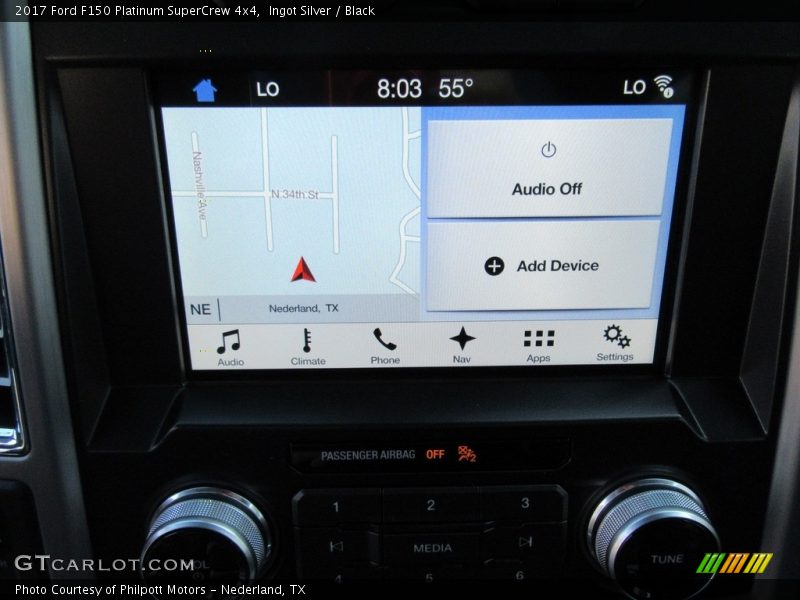 Navigation of 2017 F150 Platinum SuperCrew 4x4
