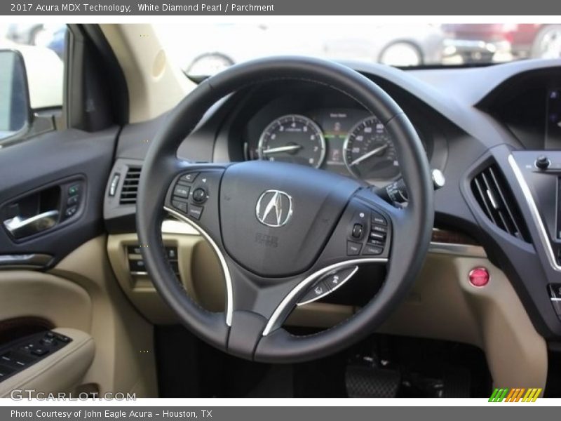 White Diamond Pearl / Parchment 2017 Acura MDX Technology