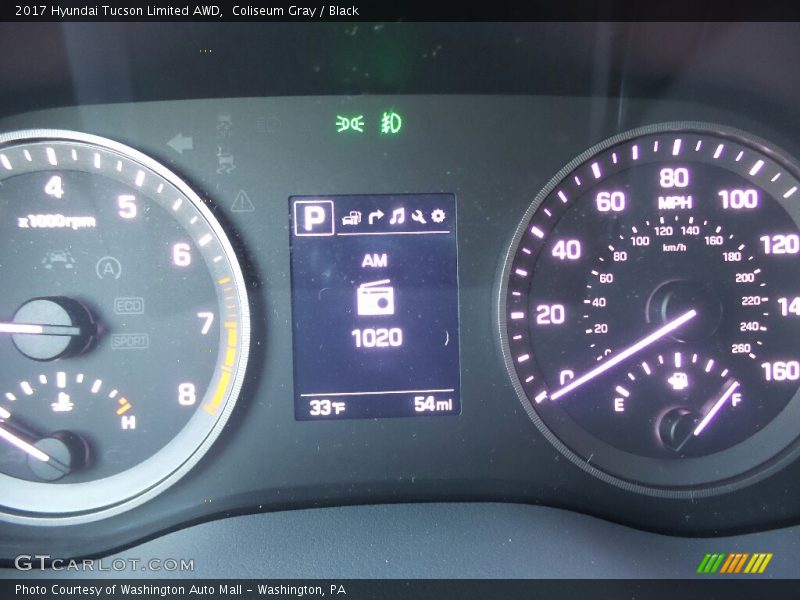Coliseum Gray / Black 2017 Hyundai Tucson Limited AWD