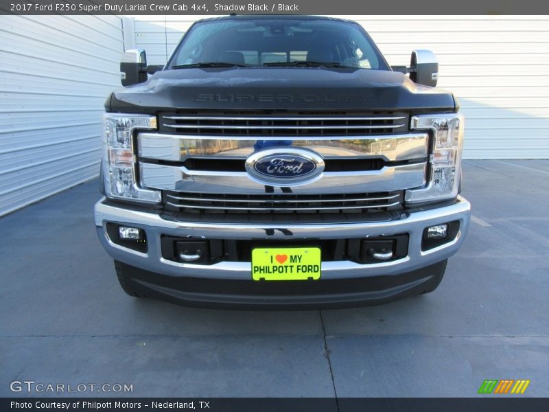 Shadow Black / Black 2017 Ford F250 Super Duty Lariat Crew Cab 4x4