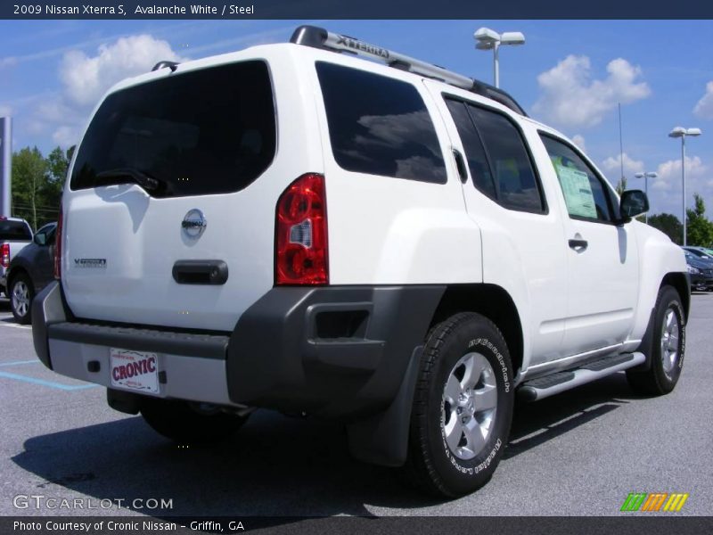Avalanche White / Steel 2009 Nissan Xterra S