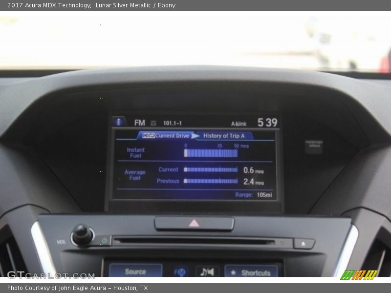 Lunar Silver Metallic / Ebony 2017 Acura MDX Technology