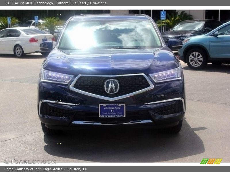 Fathom Blue Pearl / Graystone 2017 Acura MDX Technology