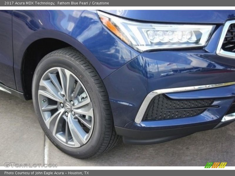 Fathom Blue Pearl / Graystone 2017 Acura MDX Technology