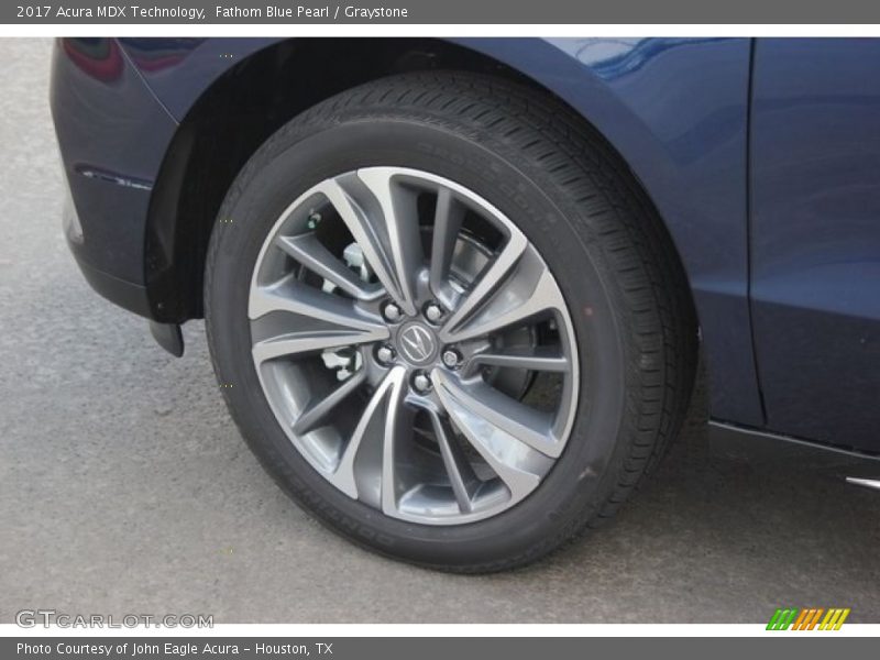 Fathom Blue Pearl / Graystone 2017 Acura MDX Technology